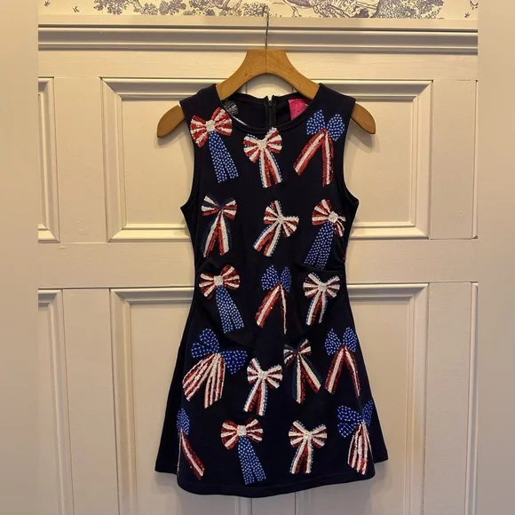 Queen of Sparkles red white and blue dress- XS - Picture 3 of 6